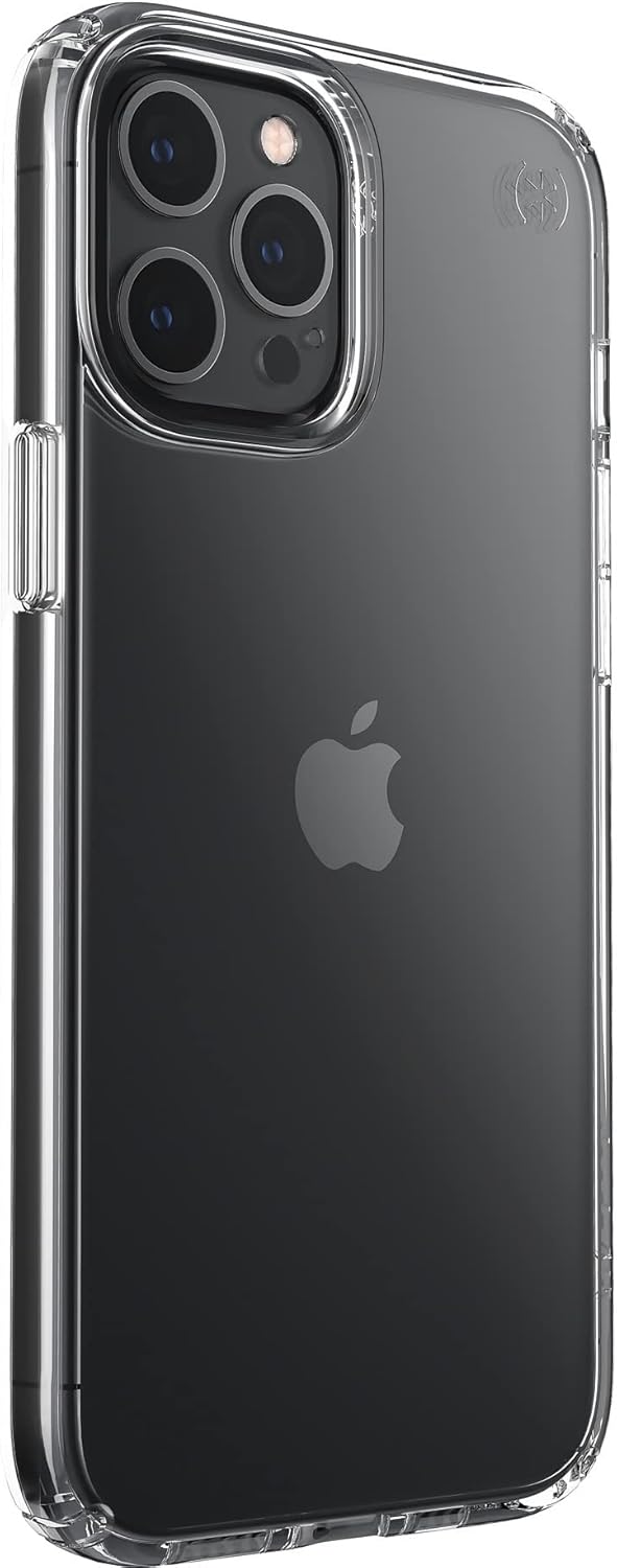 Speck Products Presidio Perfect-Clear iPhone 12 Pro Max Case, Clear/Clear, Clear