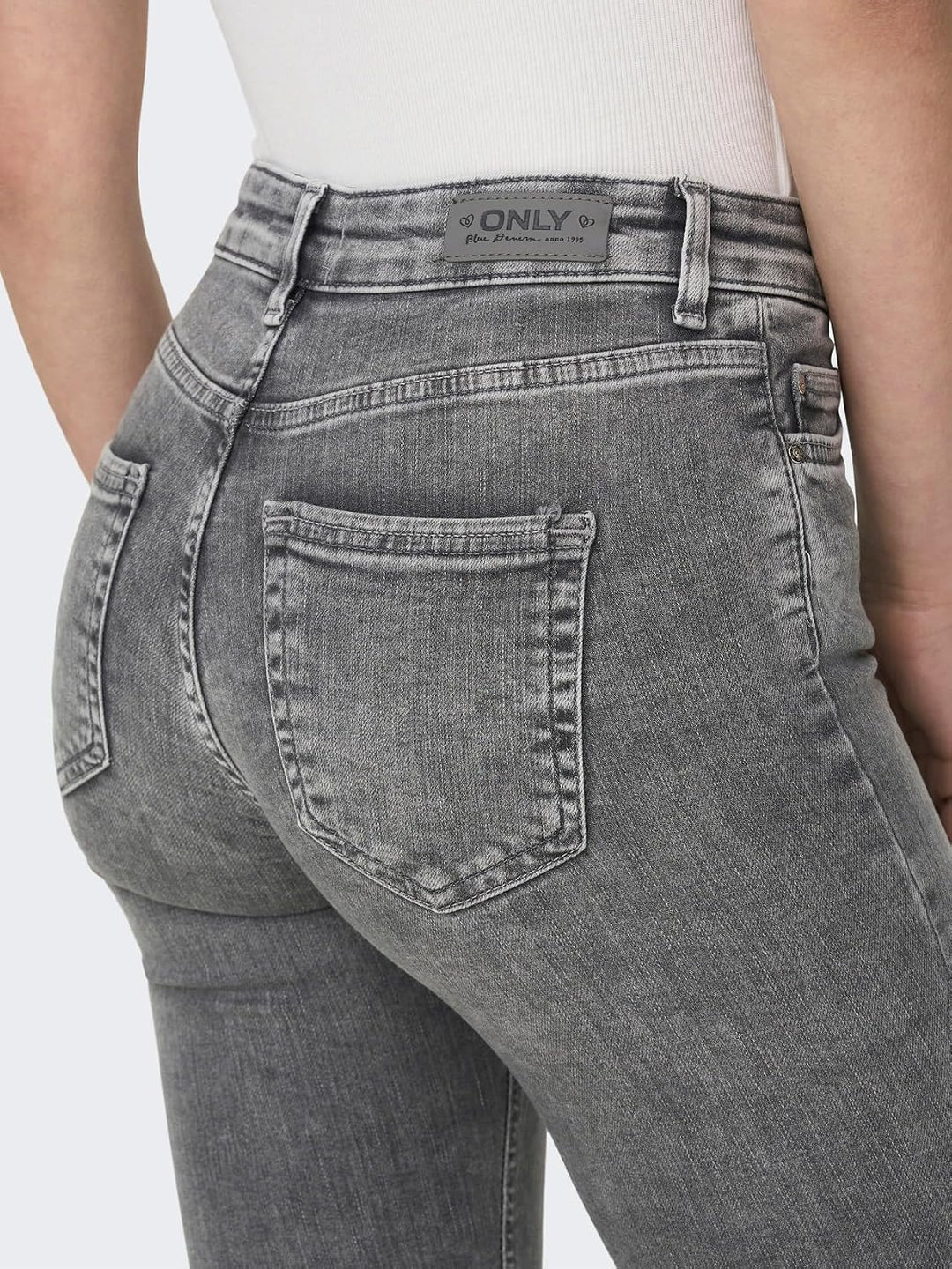 ONLY Female Skinny Jeans ONLBLUSH Mittlere Taille Skinny Fit Jeans XS / 34L Grey Denim, XS / 34L Gre