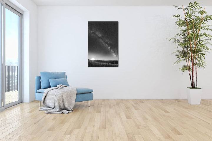 deyoli Mondaufgang in der Milchstrasse Format: 80x60 Effekt: Schwarz&Weiss als Leinwandbild, Motiv f