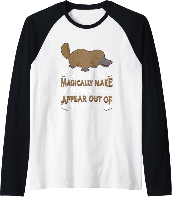 Schnabeltier Wildnis Wildtier Tier - Platypus Schnabeltier Raglan