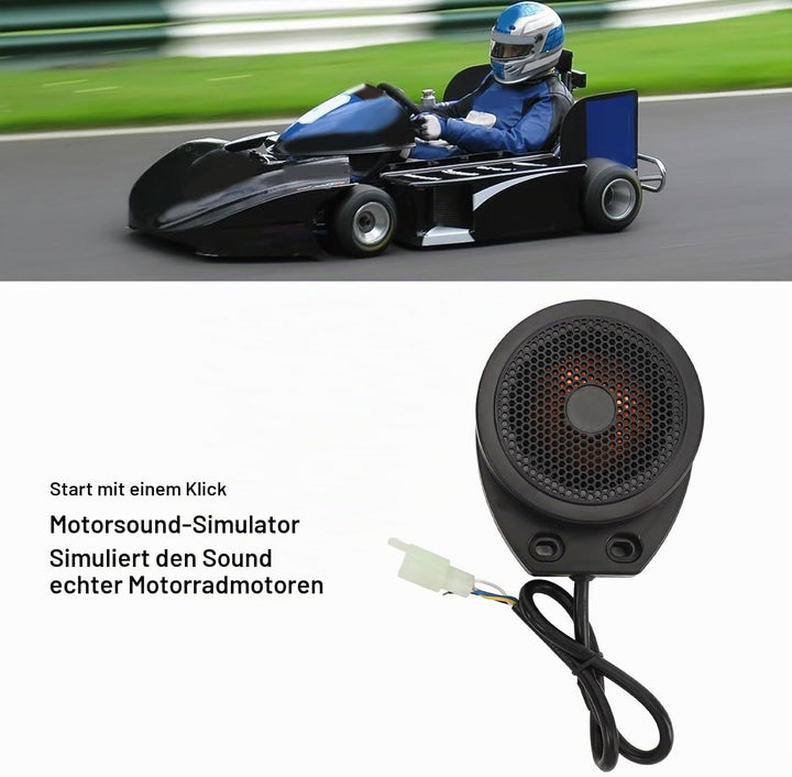 Motorradmotor -Schall -Simulator 110 DB, Universal DC12 Bis 80 V Motorschall Simuliertes System für