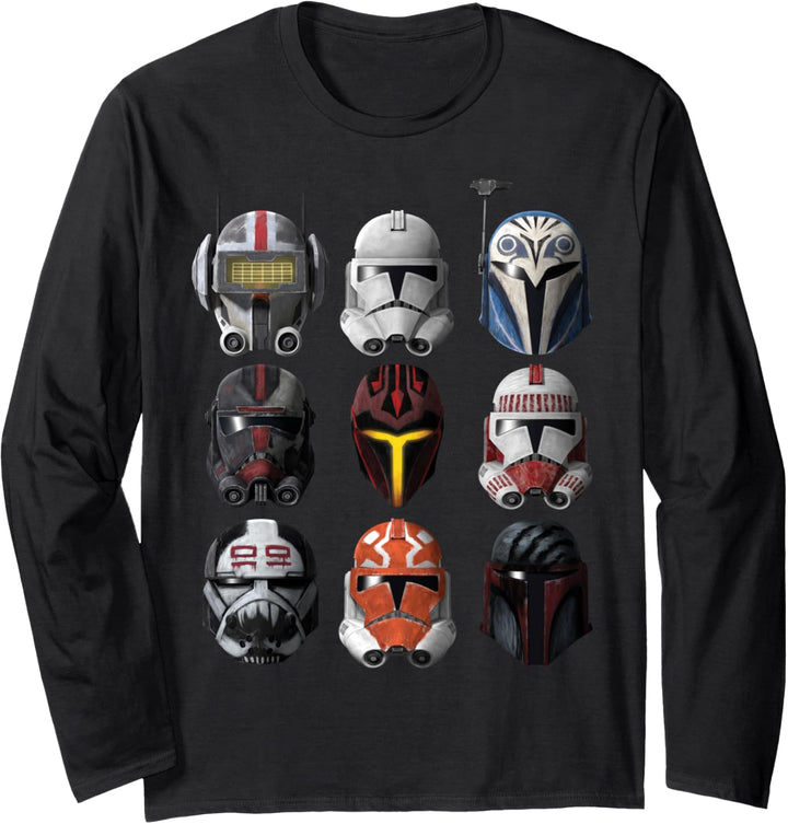 Star Wars: The Clone Wars Clone Helmets Langarmshirt