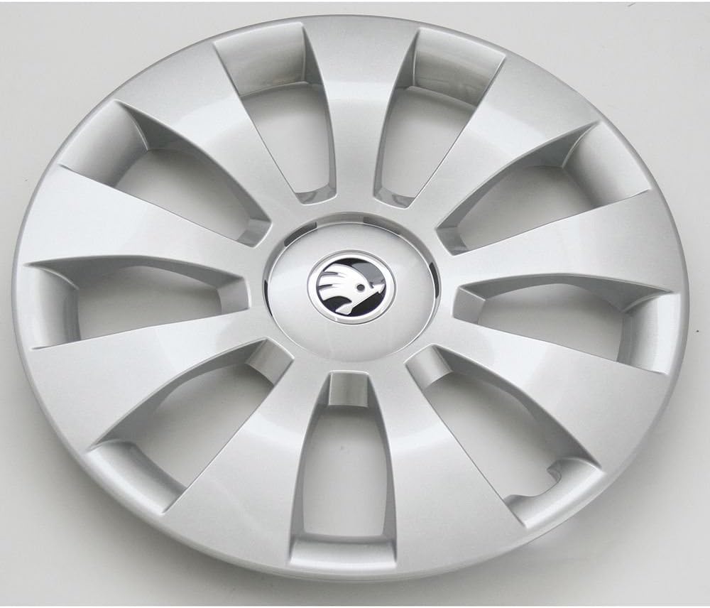 Skoda 3V0071456 Radkappen (4 Stück) Radblenden 16 Zoll Hermes Radzierblenden *** 6.5Jx16 Stahlfelgen