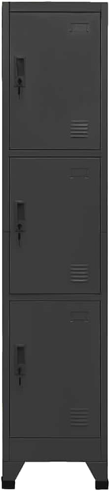 vidaXL Schliessfachschrank Spind Schrank Umkleideschrank Metallschrank Fächerschrank Aktenschrank Bü