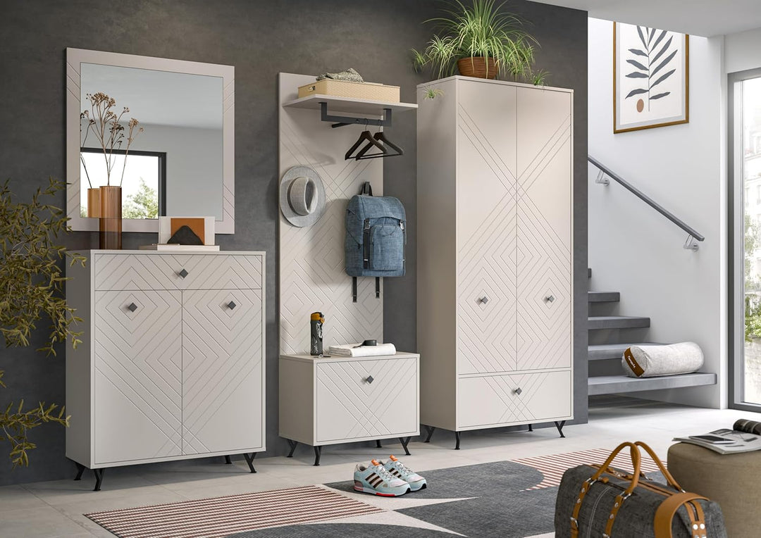 xonox.home Garderobe Notes Spiegel Wandspiegel Dekospiegel Hängespiegel Front Spiegelfläche Korpus s