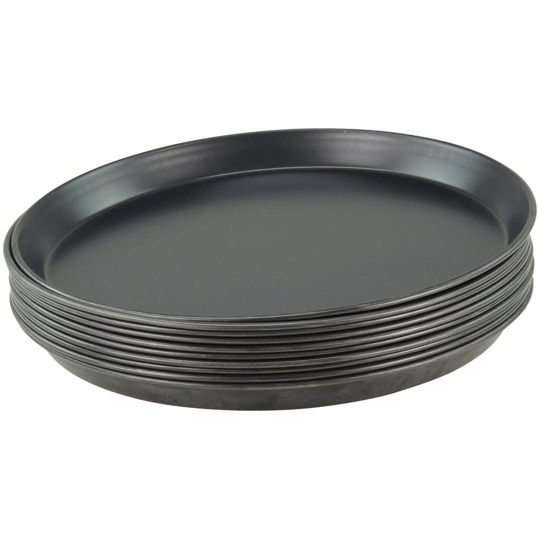 10 Stück Pizzablech rund aus Blaublech Ø32 cm schwere Profiqualität PB_Ø32cm/10 Stück, PB_Ø32cm/10 S