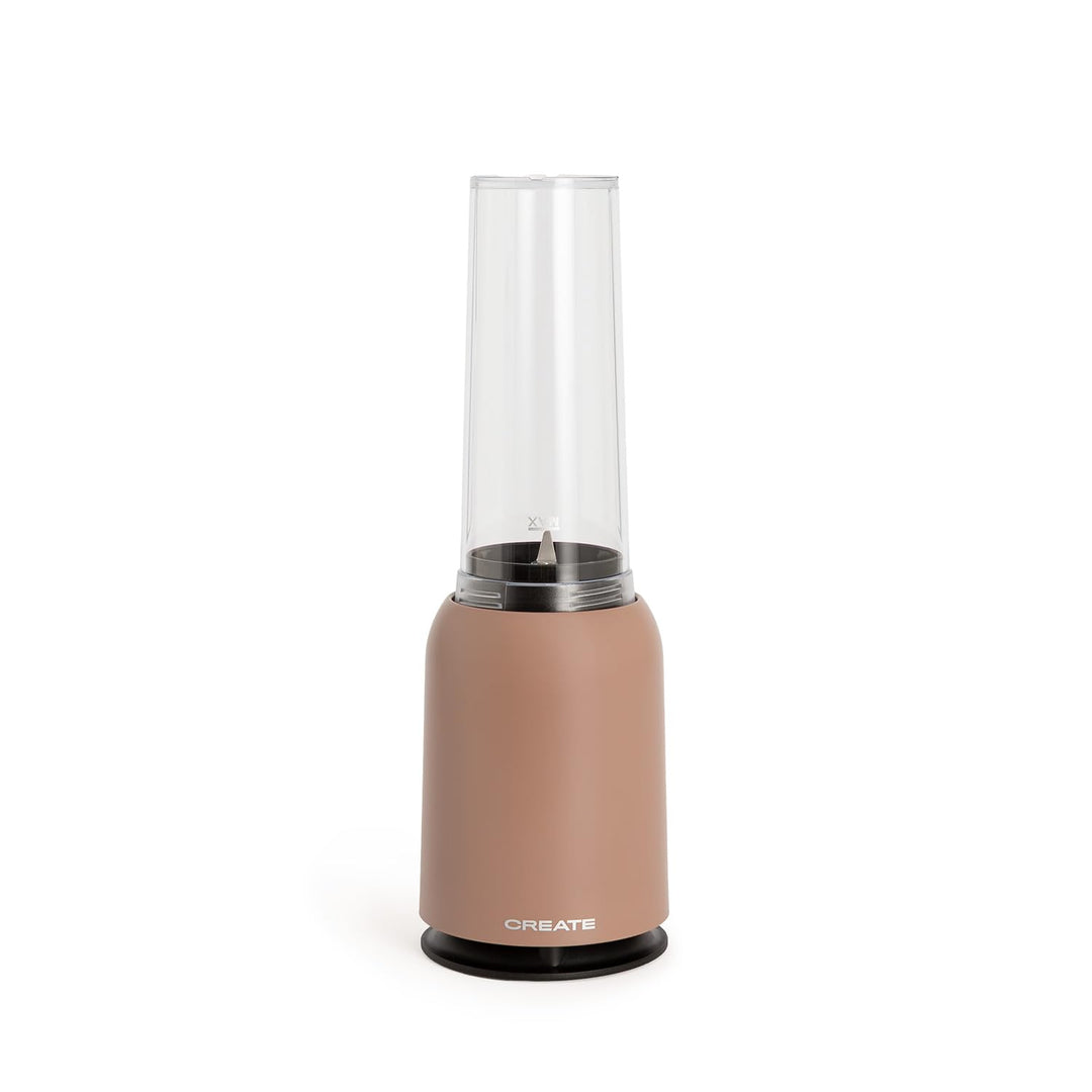 CREATE/MOI/Standmixer Mokka/Mixer für Smoothies und Milchshakes, 400ml Glas, BPA-frei, tragbar, Edel