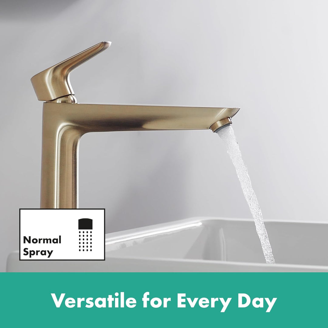 hansgrohe Wasserhahn Talis E (Armatur mit Auslauf Höhe 240 mm), Einhebel-Waschtischmischer ohne Abla