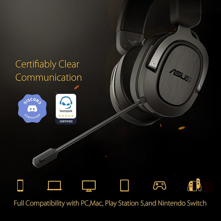 ASUS - Casque TUF Gaming H3 Wireless Wireless TUF H3 Schwarz, Wireless TUF H3 Schwarz