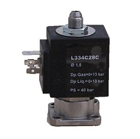 Rancilio 24V Gruppenventil 3/2 Wege-Ventil Magnetventil schwarz