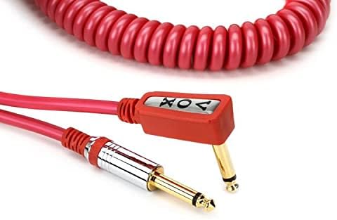 Vox - VCC090RD - 9m Vintage Coiled Cable with Mesh Carry Bag - Red rot, rot