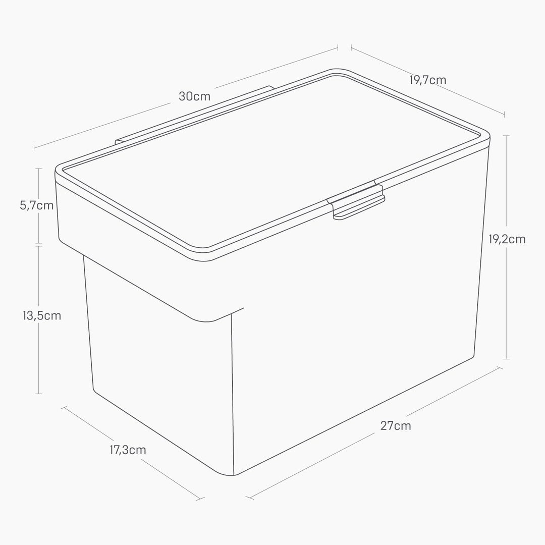 YAMAZAKI TOWER 5611 Behälter für Tierfutter mit Messbecher, Weiss, 6L, Trockenfutter: ca. 3,5kg, ABS