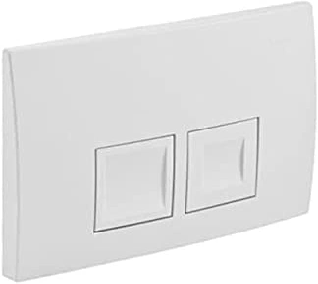 Geberit 115135461 Betätigungsplatte Delta50 für 2-Mengen-Spülung, matt-chrome