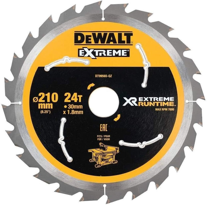 Dewalt XR Extreme Runtime Kreissägeblatt DT99566 (210/30 mm, 36 WZ/FZ, 20°, für feine Schnitte, für