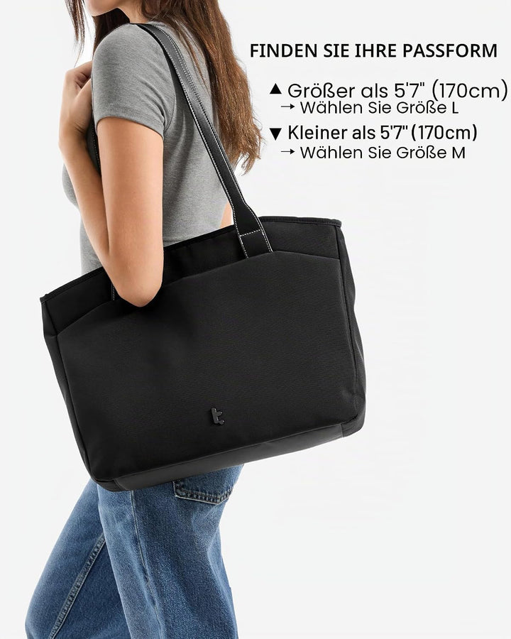 tomtoc Laptop Tote Bag für Damen, 15-16 Zoll Laptop Arbeitstasche mit Gerätefach für MacBook, 12,5L