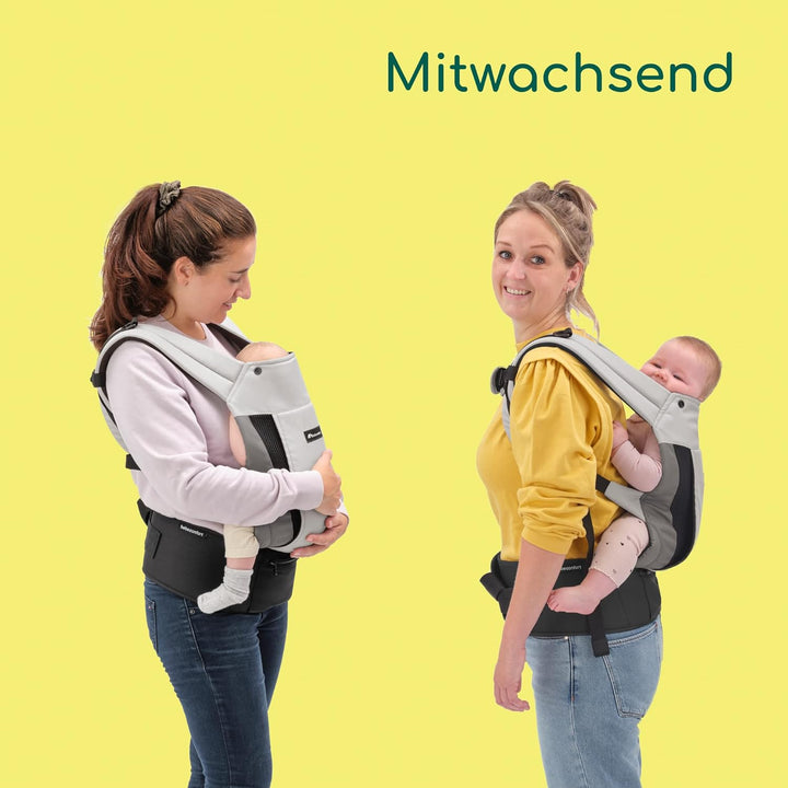 Bebeconfort PhysioNest Babytrage, Ergonomische Bauchtrage, nutzbar ab der Geburt bis ca. 3,5 Jahre,