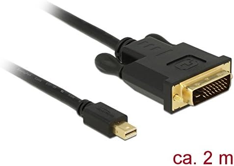 Delock Kabel mini DisplayPort 1.1 Stecker > DVI 24+1 Stecker Videokabel-Adapter 2 m 2,0 m, 2,0 m