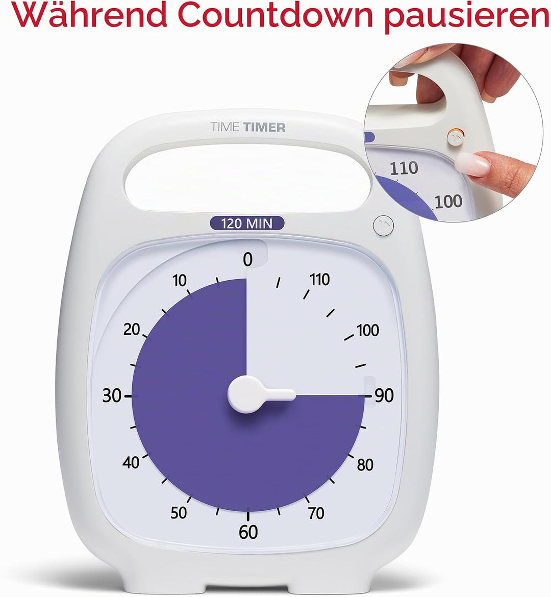 Time Timer Plus 120 Minute Visueller Timer - &