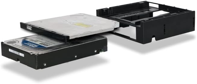 ICY DOCK Frontblenden-Adapter für 1x 3,5 Zoll (6,4cm) Gerät/HDDs und 1x Ultra-Slim ODD in 1x 5,25 Zo