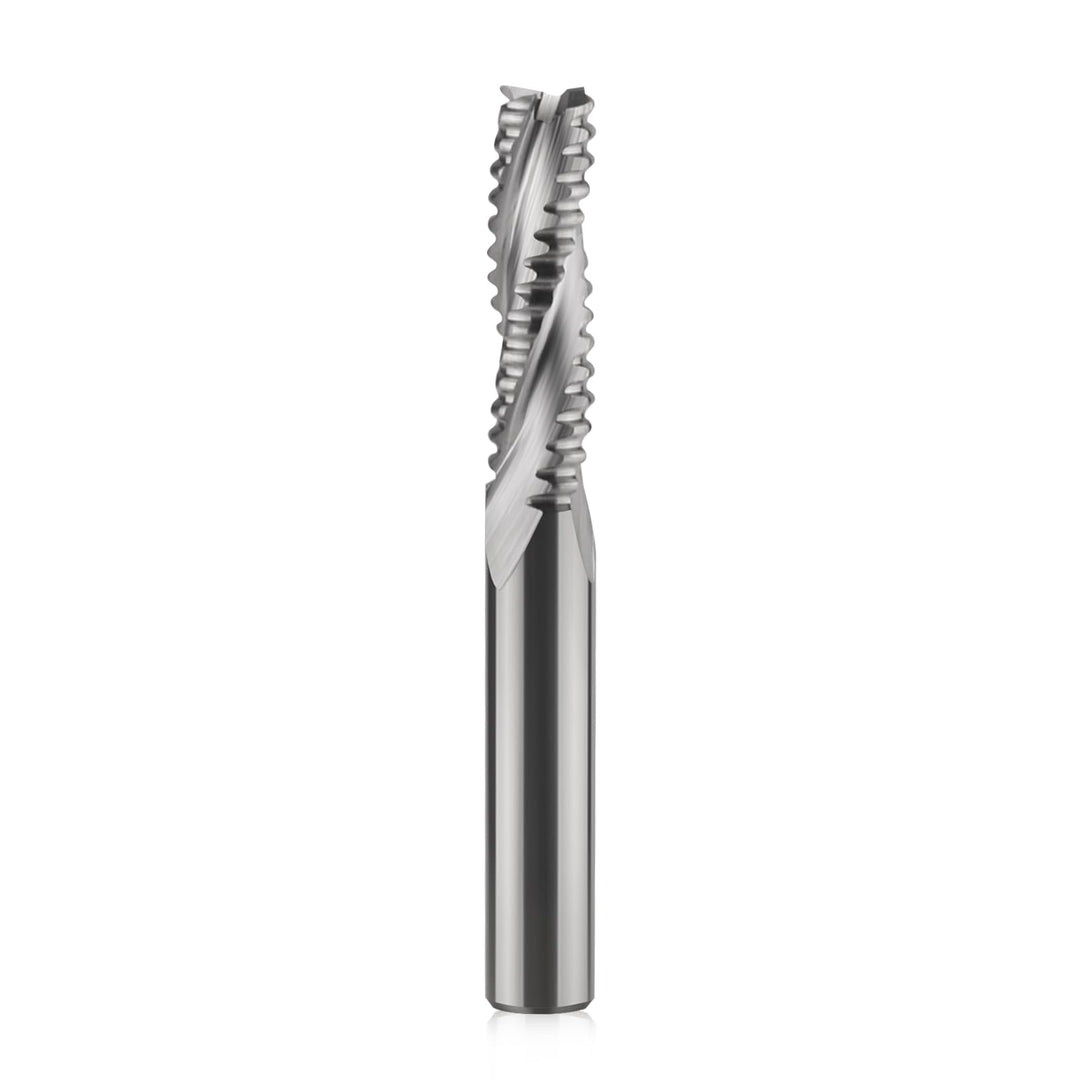 Hartmetall Schaftfräser 6mm, 22mm Schnittlänge，3 Zähne/3 Schneiden Schruppfräse CNC Fräser, HRC 55,