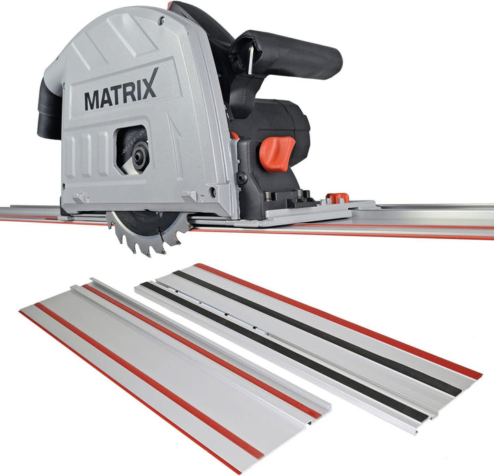Matrix Kreissäge Handkreissäge Tauchsäge mit Führungsschiene TRS 1400-64 | 1400 Watt | 70mm Schnittt