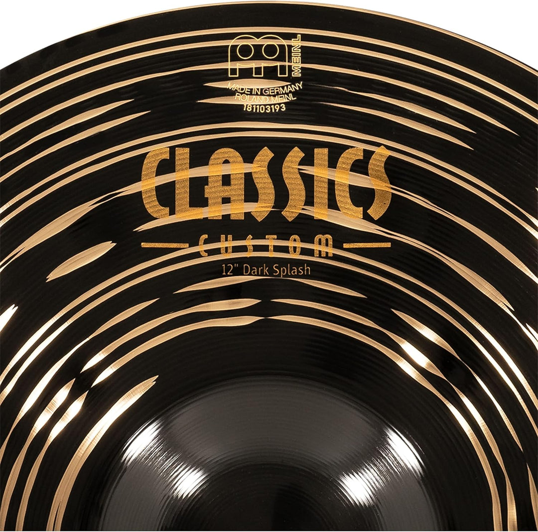 Meinl Cymbals Classics Custom Dark Splash 10 Zoll (Video) Schlagzeug Becken (25,40cm) B12 Bronze, Du
