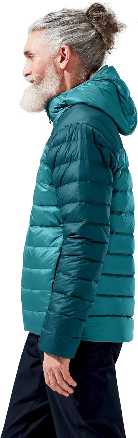 Berghaus Herren Silksworth Hooded Down Insulated Jacket XL Dschungel-Jewel/Deep Ocean, XL Dschungel-