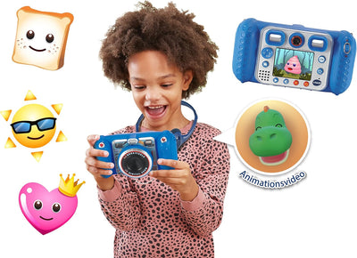 VTech KidiZoom Duo Pro – Kinderkamera mit 2 Kameras, Foto- und Videofunktion, Effekten, Spielen, Mus