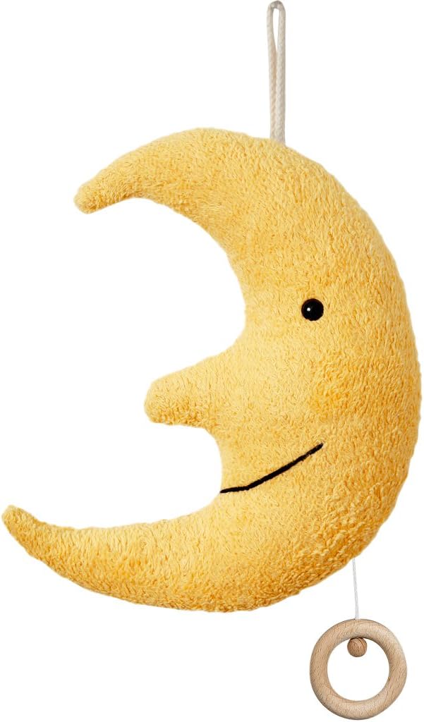 Efie Bio Spieluhr Mond – Bio-Baumwolle (kbA), Made in Germany, GOTS-zertifiziert – Melodie (Guter Mo