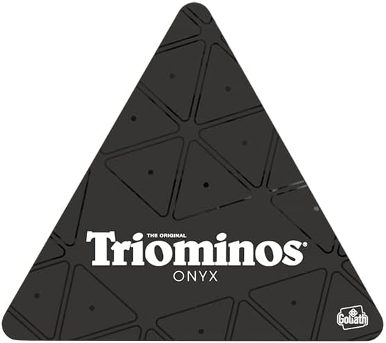 Triominos Onyx, Brettspiele ab 6 Jahren, Gesellschaftsspiele für 2 bis 4 Spieler, Spiele für Kinder