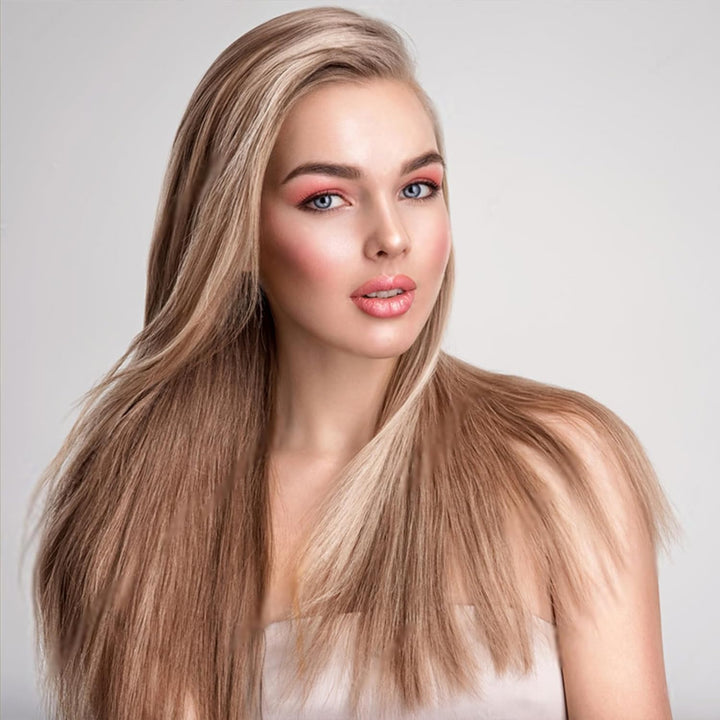 K&K 38mm Thermobürste Keratin Thermal Brush Protect Beheiztes Fass Heisse Haarbürste Ionisch Glatt S