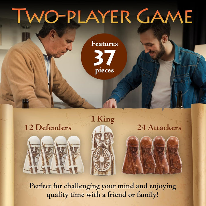 NMS Hnefatafl - das Wikingerspiel - Enthält EIN einzigartiges Baumwollbeutel/Taschendesign zum Spiel