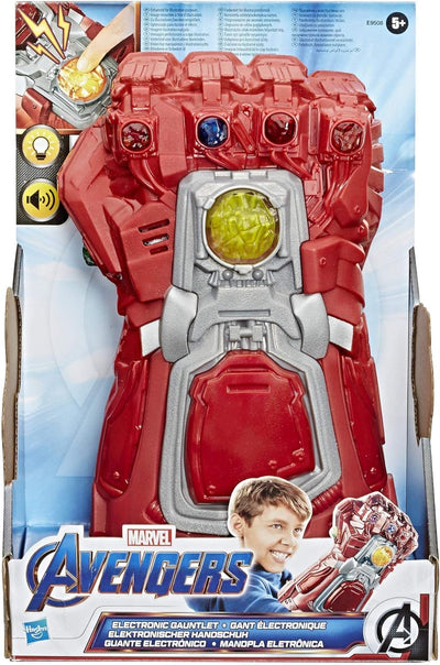 Marvel Avengers: Endgame Red Infinity Gauntlet Electronic Fist Roleplay Toy with Lights and Sounds f