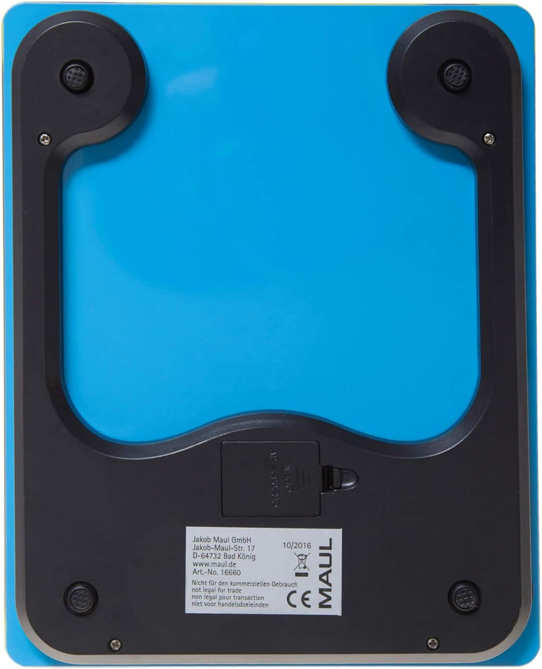 Küchenwaage/Briefwaage MAULgloss, hellblau, 5KG, Glasoberfläche, Hellblau