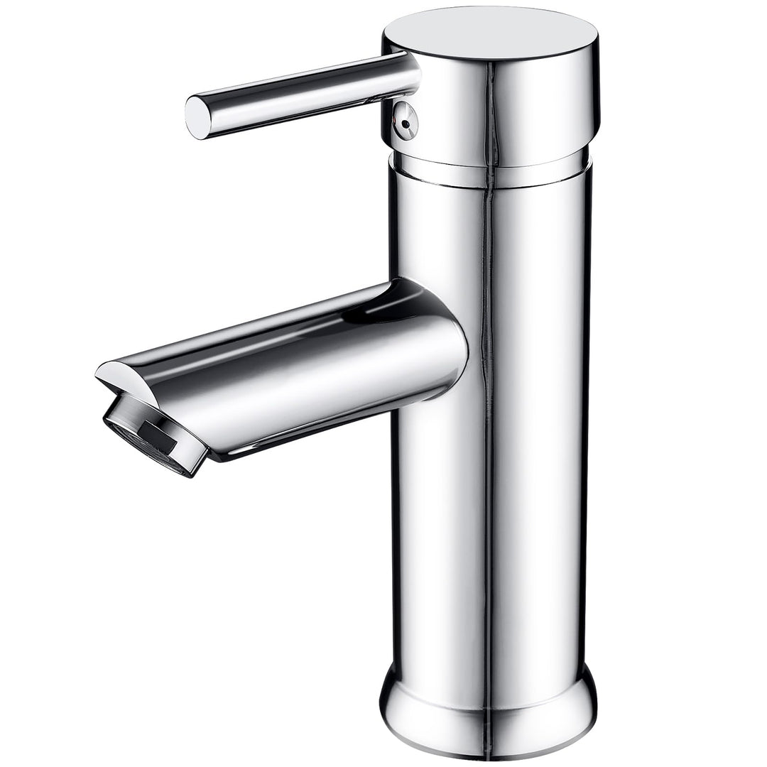 kisimixer Wasserhahn Bad Mischbatterie, Einhebelmischer Waschbecken Armaturen für Badezimmer, Modern