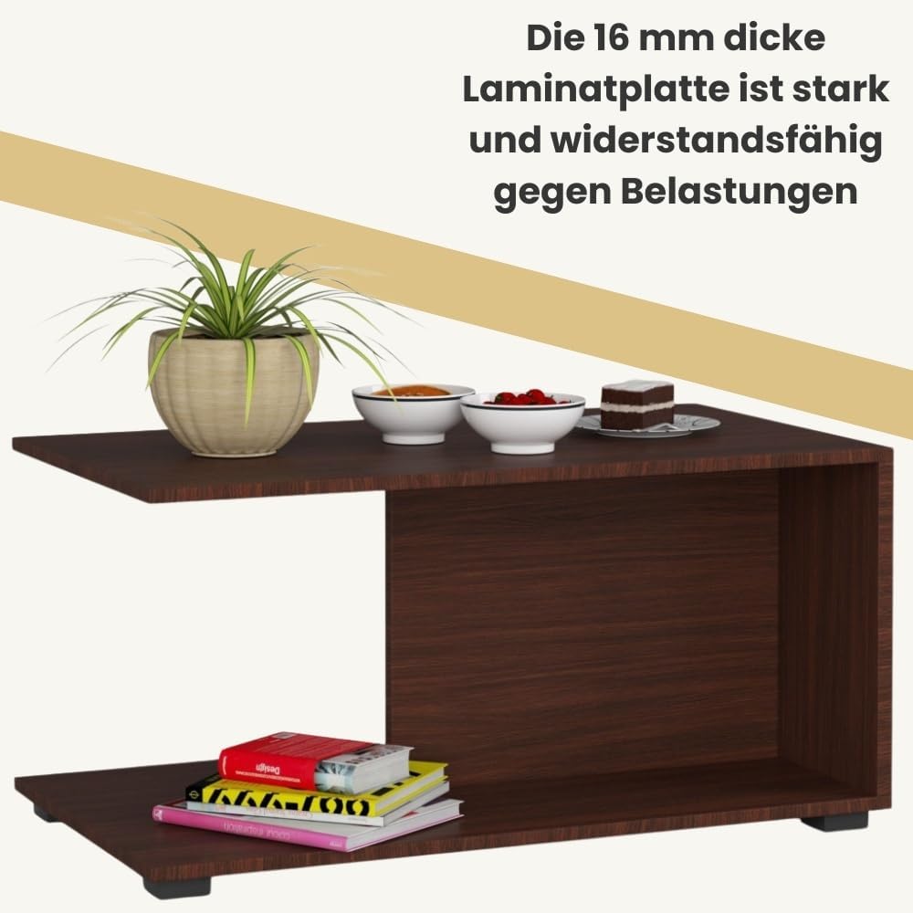 AKORD Couchtisch Holz | Margo 90x45x50cm | Schrank für Wohnzimmer | Schlafzimmer Schrank | Minimalis