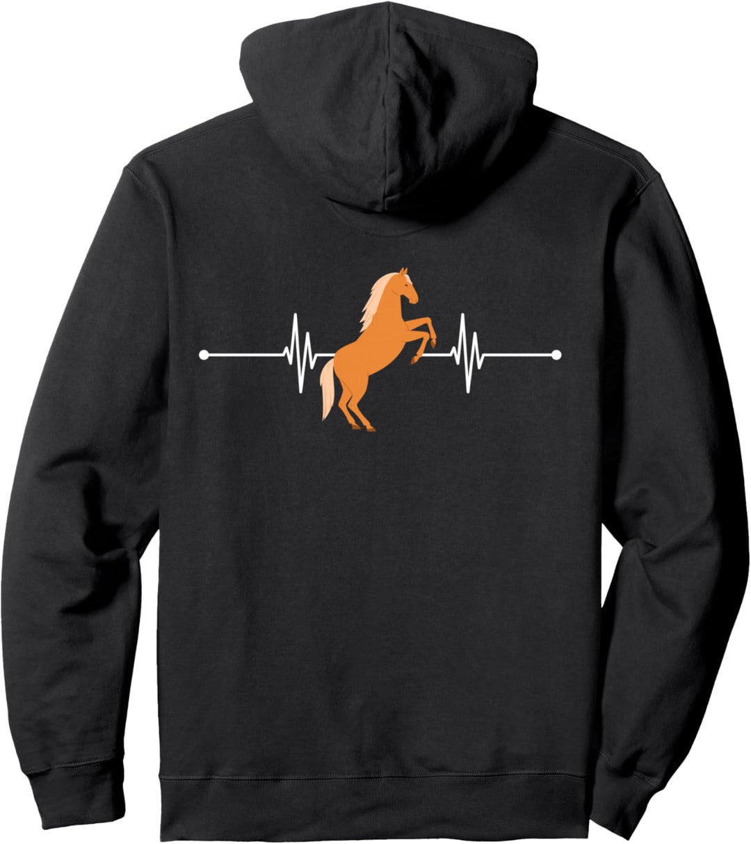 Islandpferd Isländer Island Pony Pferd Reiten Herzschlag Pullover Hoodie