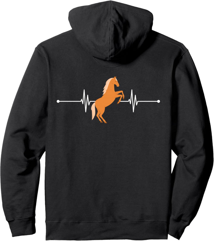Islandpferd Isländer Island Pony Pferd Reiten Herzschlag Pullover Hoodie