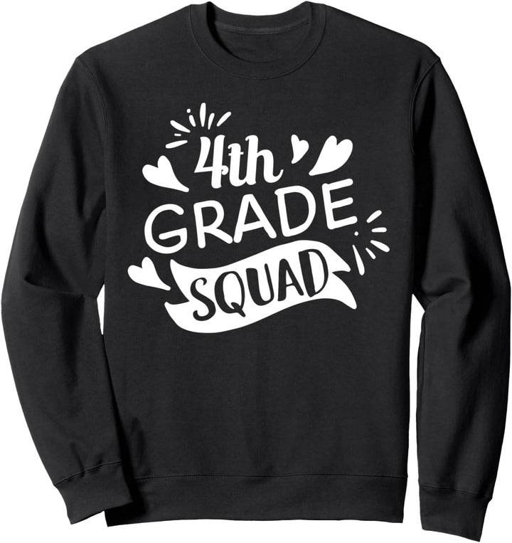 4. Klasse Squad Viertes Lehrer-Schüler-Team Zurück in die Sweatshirt