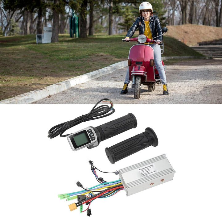 BuyWeek Elektrofahrrad Brushless Motor Controller Kit, 36V 48V 1000W 38A Sinuswelle Controller 124DX