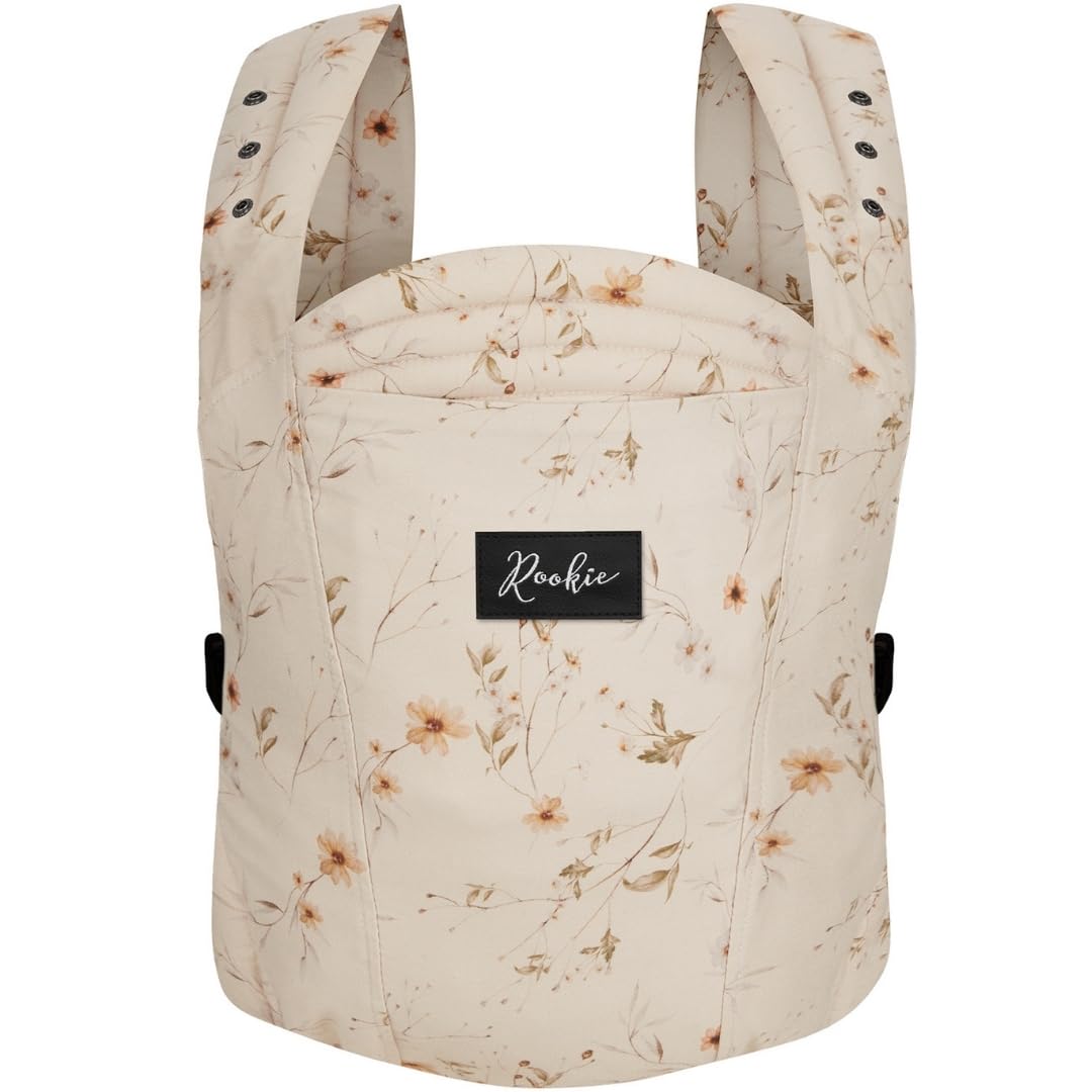 Rookie Babytrage ab Geburt - Ergonomisch, Bequem, Bio-Stoffe - Premium Elite Design - Baby Trage sch