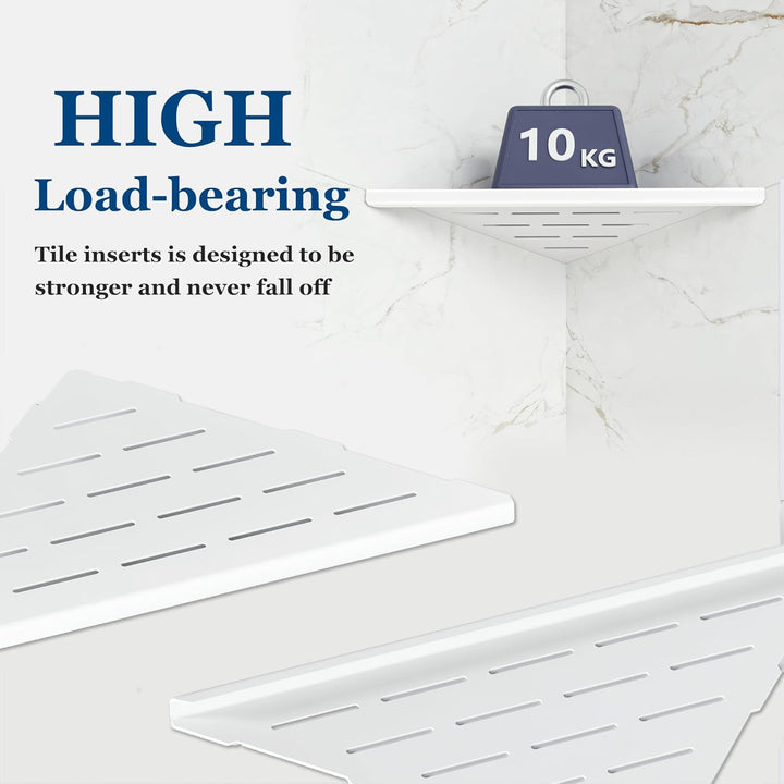 Neodrain Duschablage Ecke Edelstahl Duschregal 2 Stück Eckregal Dusche Weisse Einbauregal Organizer