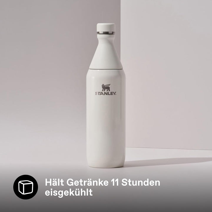 Stanley All Day Slim Trinkflasche Edelstahl 0.6L - Thermosflasche Kühlt 6 Stunden - 11 Stunden Eisge