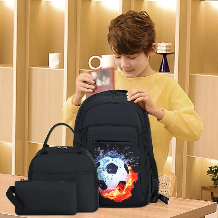 LEDAOU Schulrucksack Junge Teenager Kinder Juvenile Mädchen Daypack Mädchen Freizeitrucksack Backpac