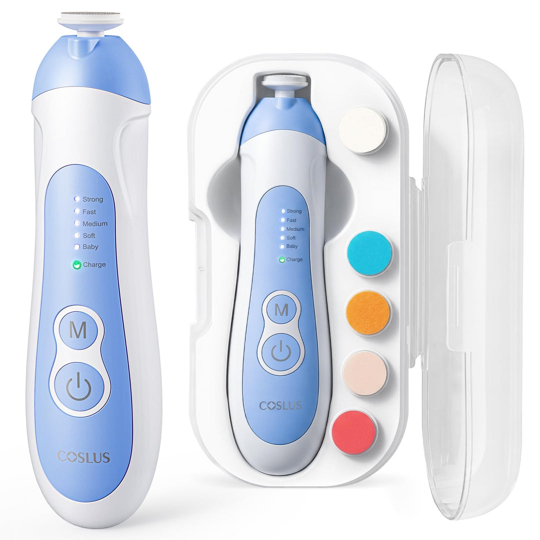 COSLUS Elektrische Nagelfeile Baby Wiederaufladbar: 2026 Electric Baby Nail Trimmer Sanfter 5 Geschw