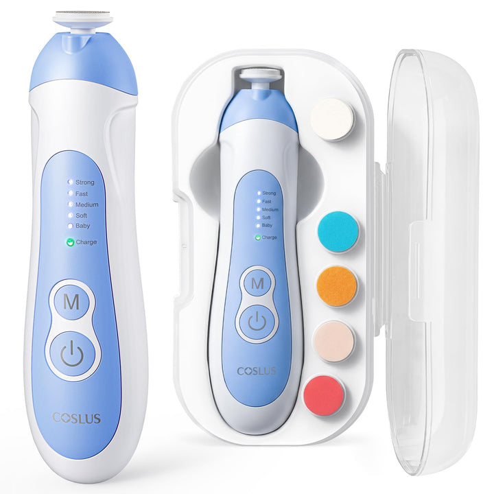 COSLUS Elektrische Nagelfeile Baby Wiederaufladbar: 2026 Electric Baby Nail Trimmer Sanfter 5 Geschw