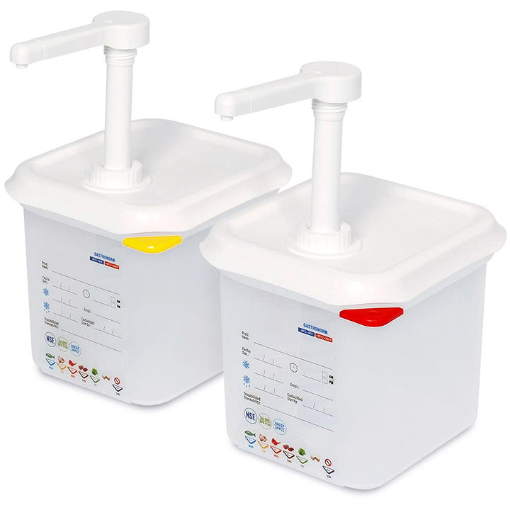 BRB Sossenspender Set 2x GN1/6 mit transparenter Halterung