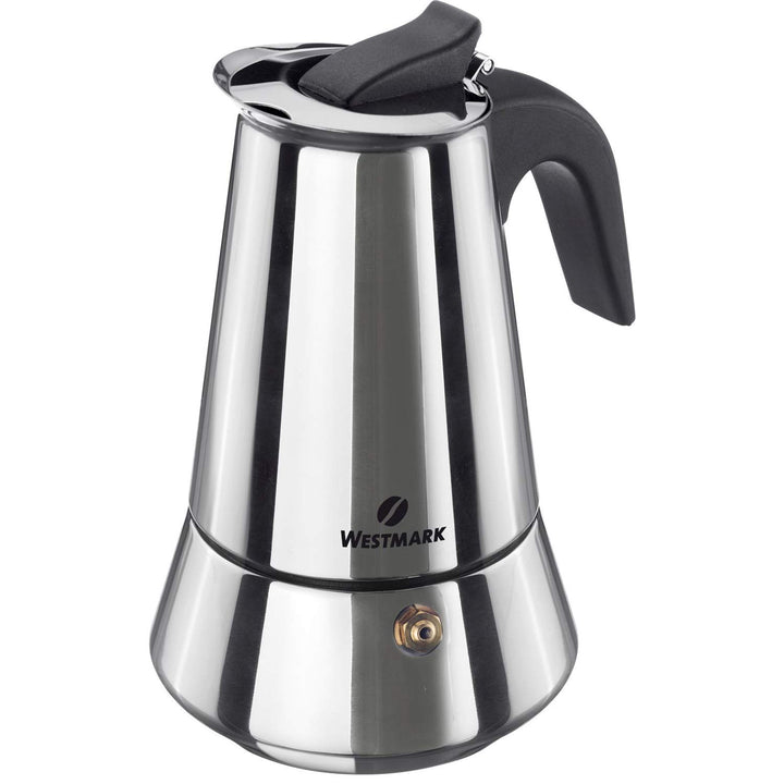 Westmark Espressokocher, Für 4 Tassen Espresso, Induktionsgeeignet, Brasilia Plus, Rostfreier Edelst