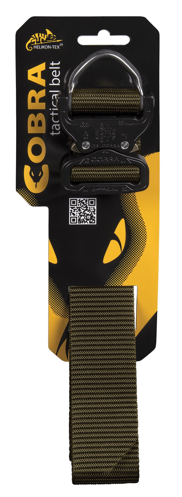 Helikon-Tex Patrol Line Cobra Tactical D-Ring Gürtel FX45 Olivgrün Up to 40 Pants Size / 51" Belt Le