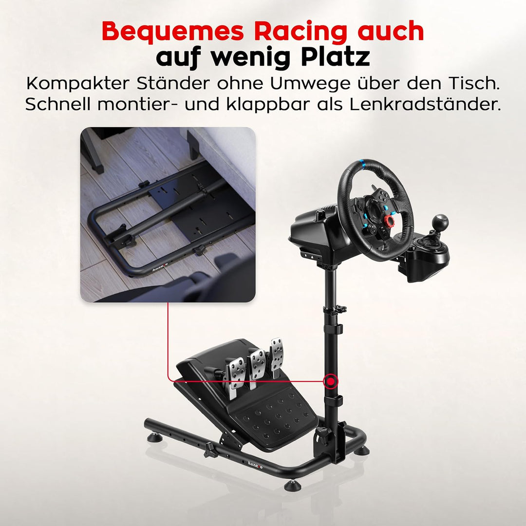 huzaro Speed 2.0 | Lenkradständer Racing Wheel Stand Racing Ständer | Geeignet u.a. für Logitech G25